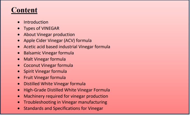 vinegar making