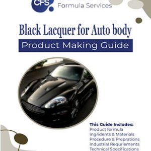 Black lacquer for auto body paint formula
