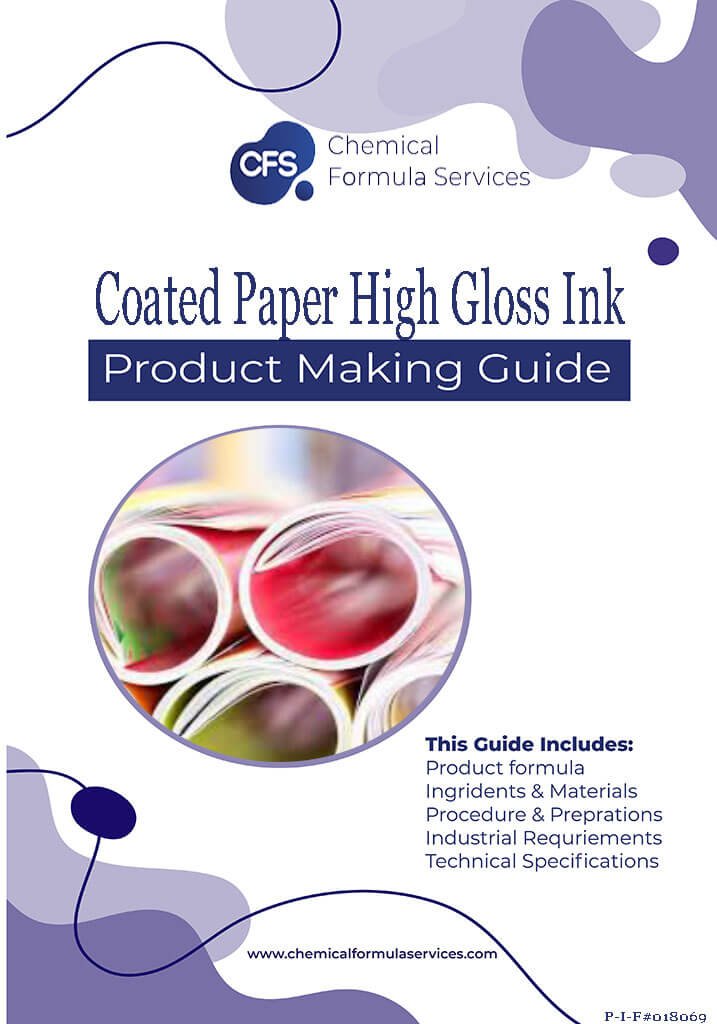 coated paper high gloss ink formula