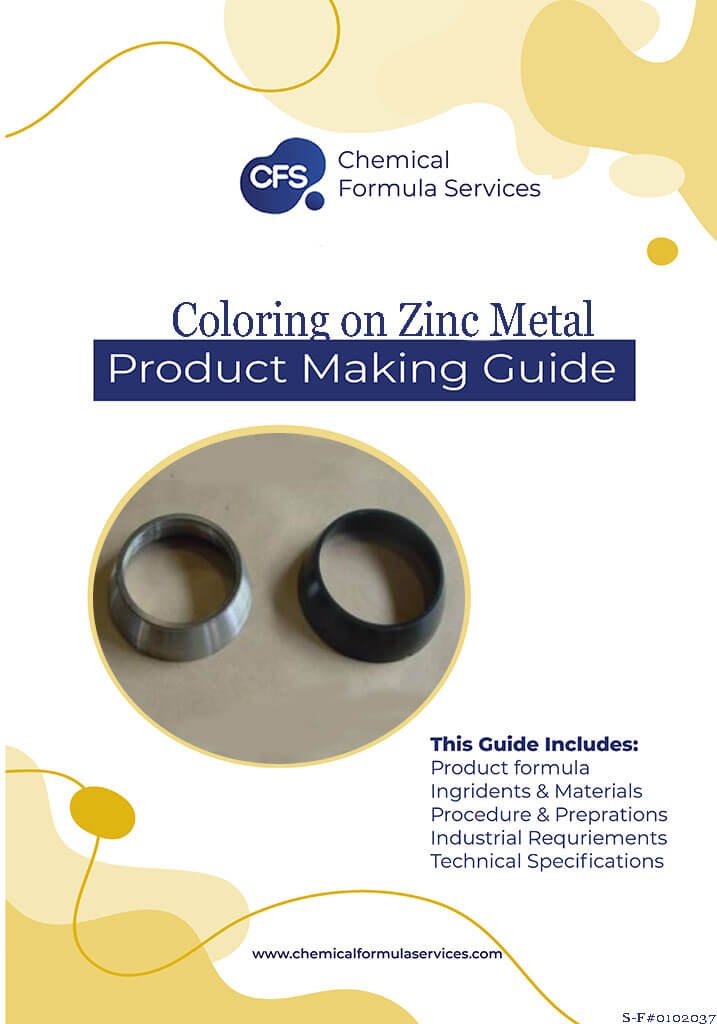 color deposit on zinc metal