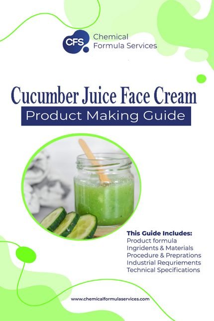 cucumber juice face cream formulations