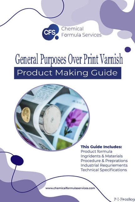 General purposes over Print varnish formula