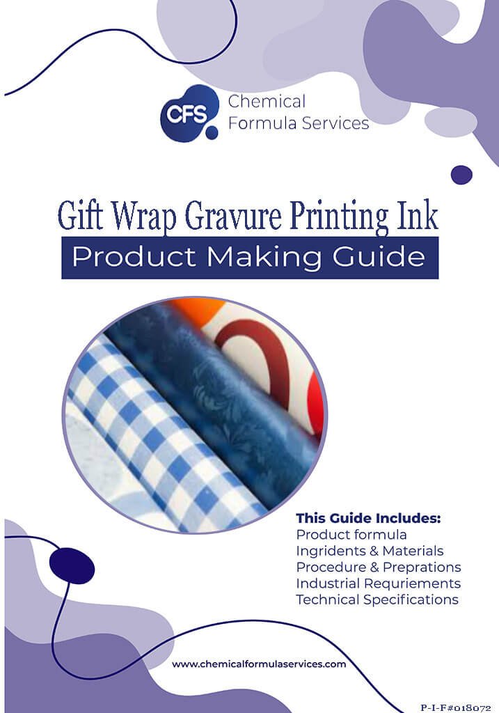 Gift wrap gravure printing ink