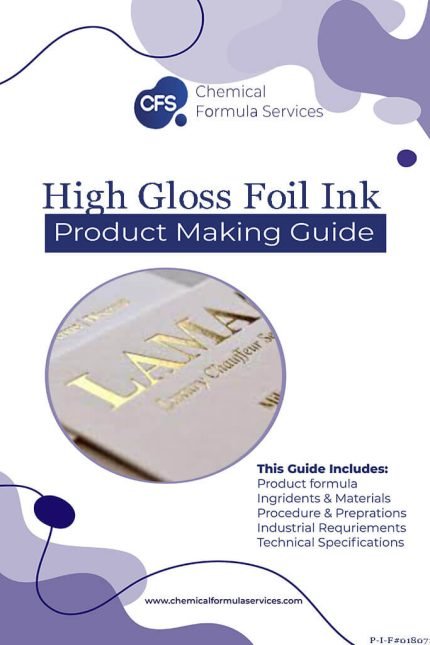 High gloss foil ink formula