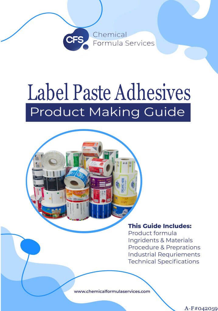 Label paste adhesives Formula