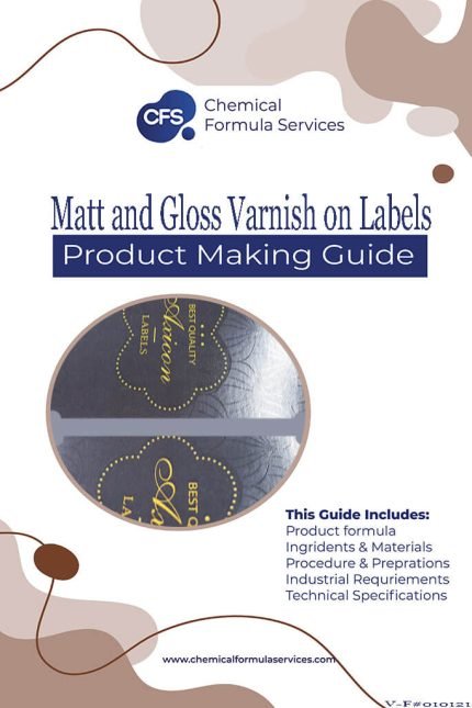 matt and gloss varnish on labels formulation