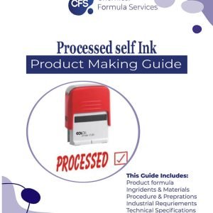 Processed self inking rubber stamping formula