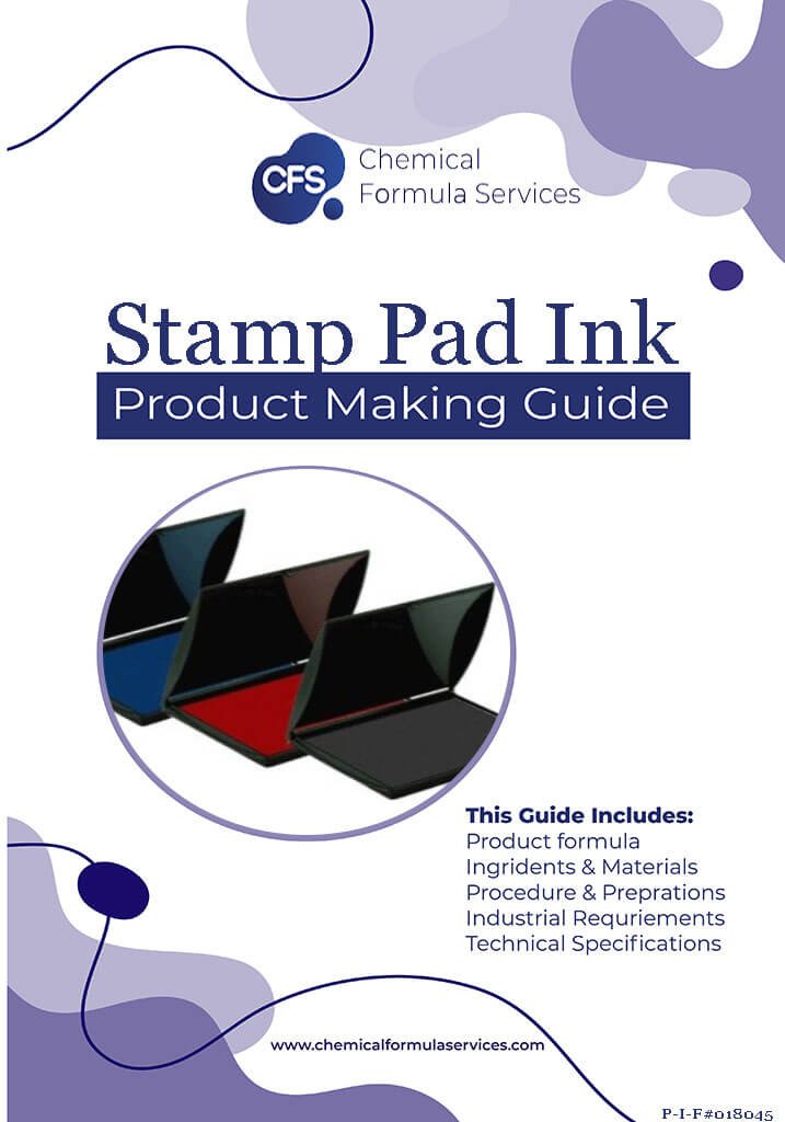 stamp pad multicolor ink formula