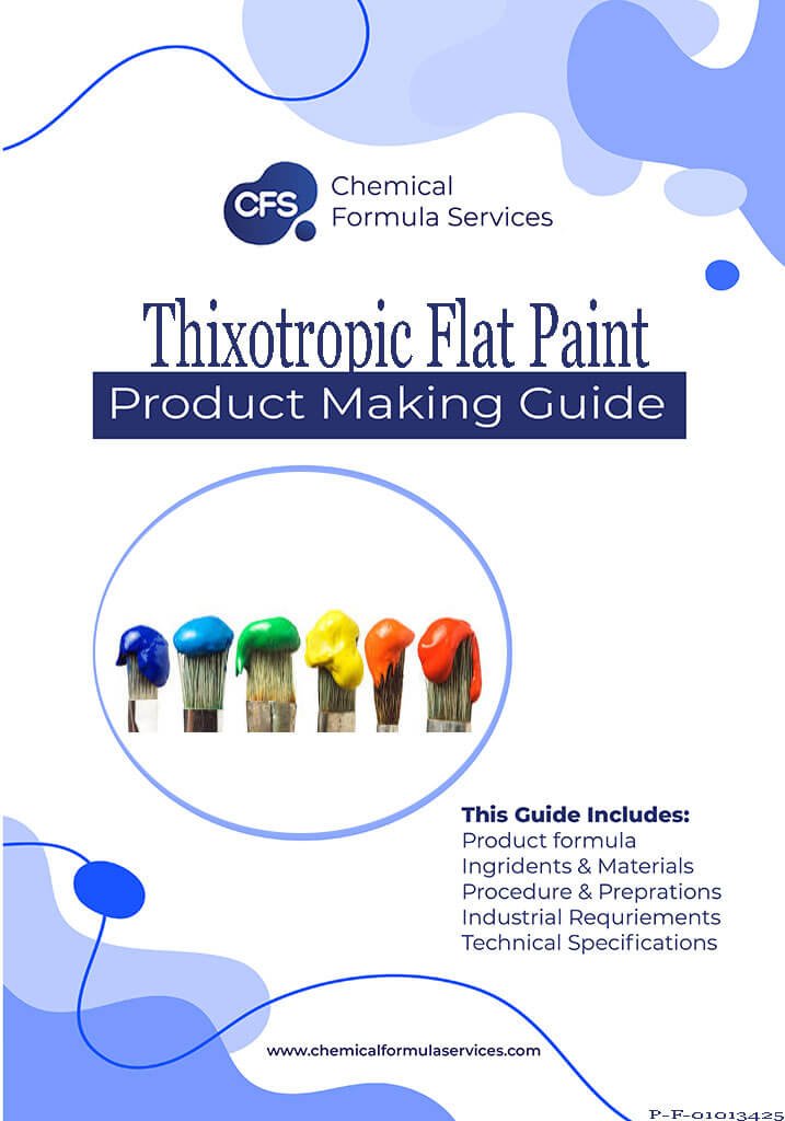 Thixotropic flat paint formula