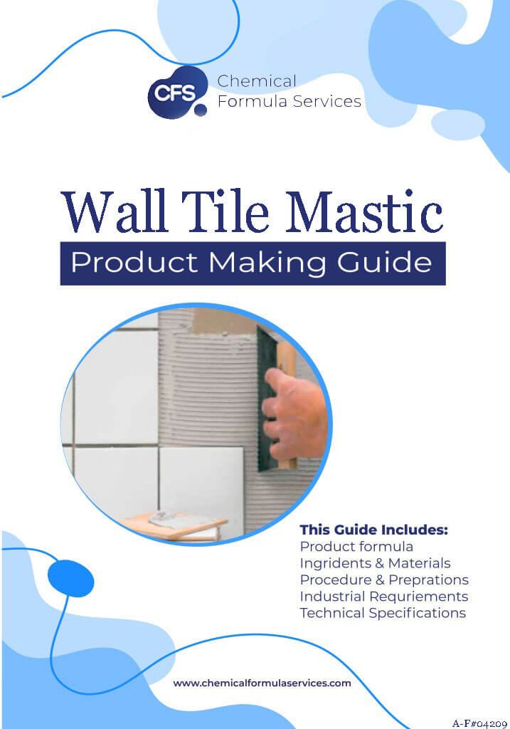 Mastic adhesive for tile formulation
