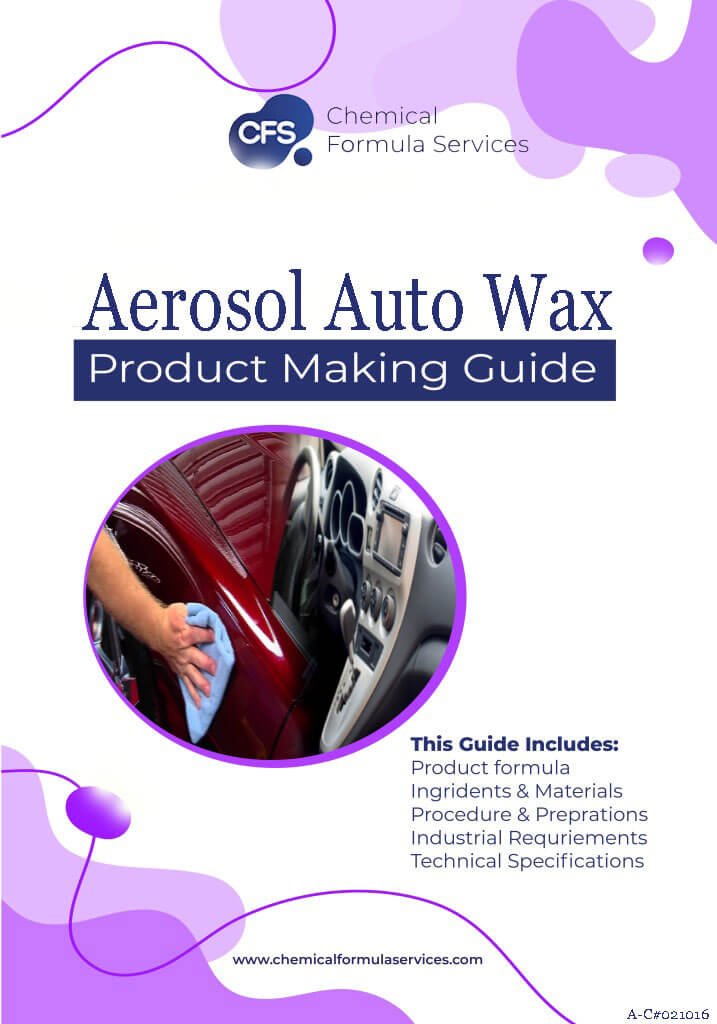 Aerosol auto wax spray