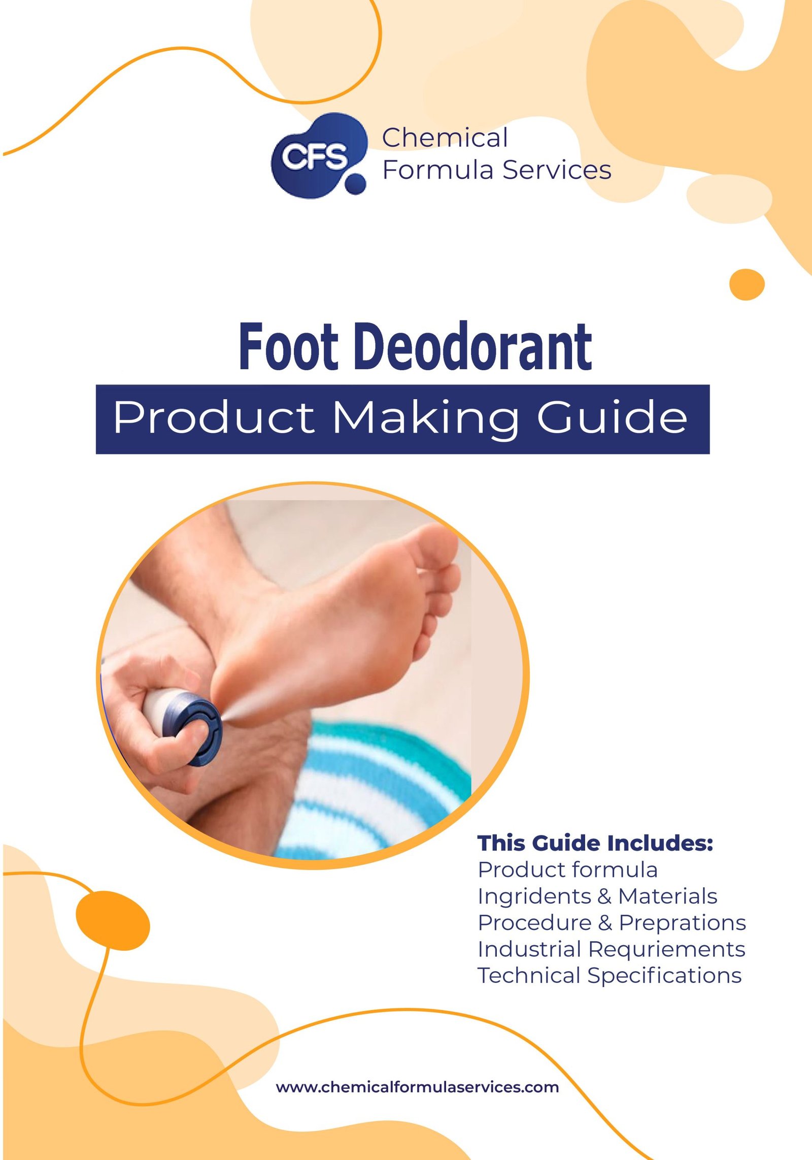 Foot deodorant spray