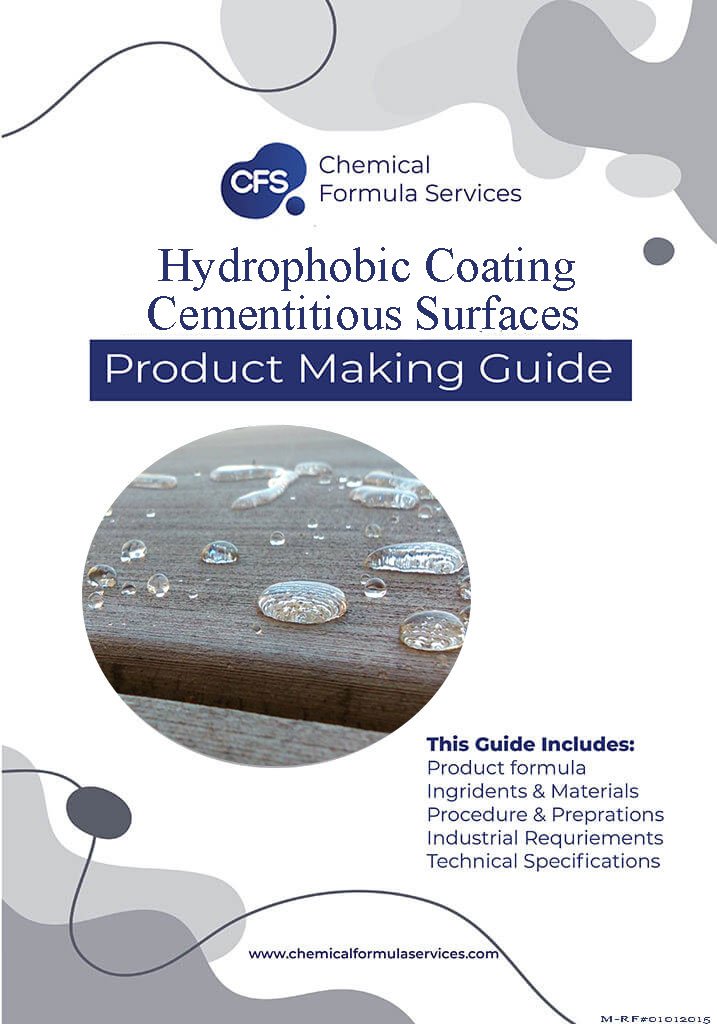 hydrophobic coating for cementous