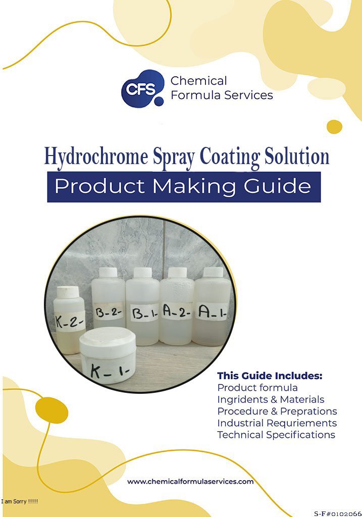 Hydrochrome coating spray solution