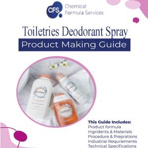 Toiletries Deodorant Spray formula