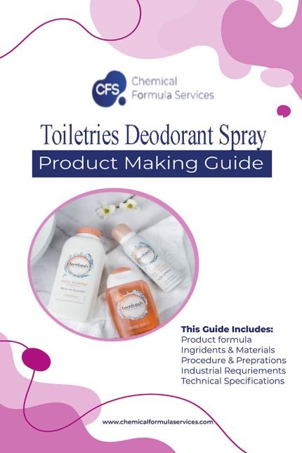 Toiletries Deodorant Spray formula