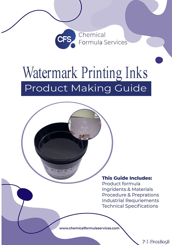 Watermark Printing Ink Formulations