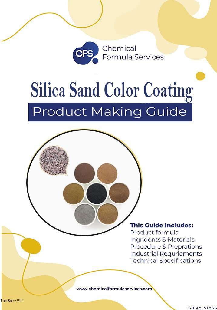 silica sand color coating formula