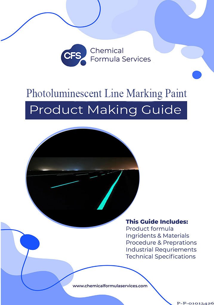 Photoluminescent Line Marking Paint Formula