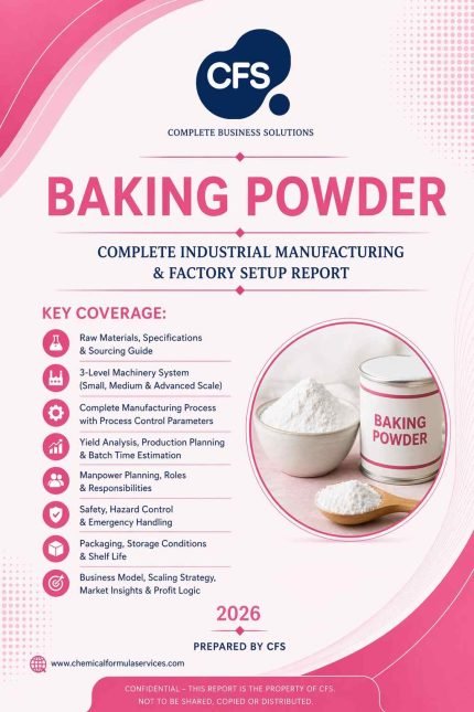 Baking Powder Industrial Manufacturing Report